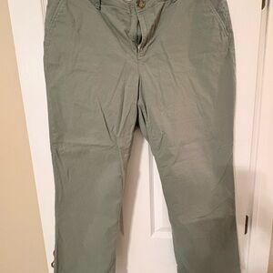 LOFT Green Chinos